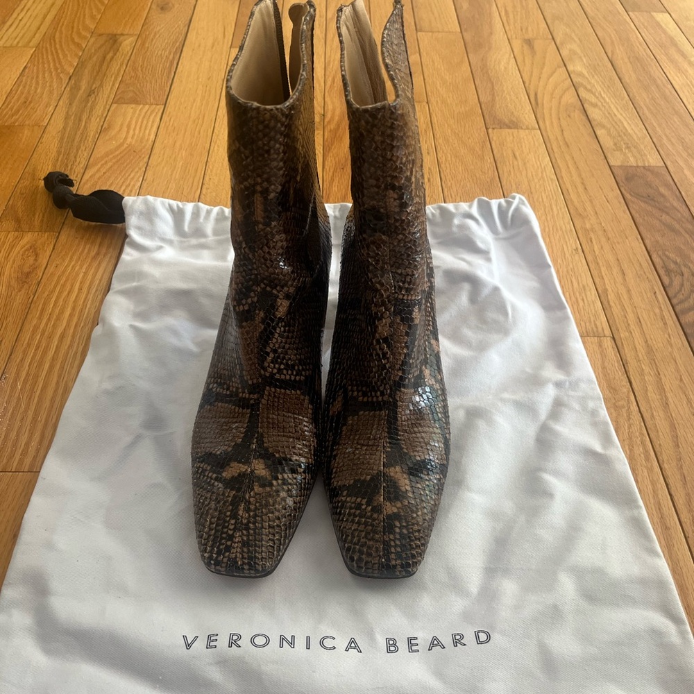 Veronica Beard Snakeskin Boots